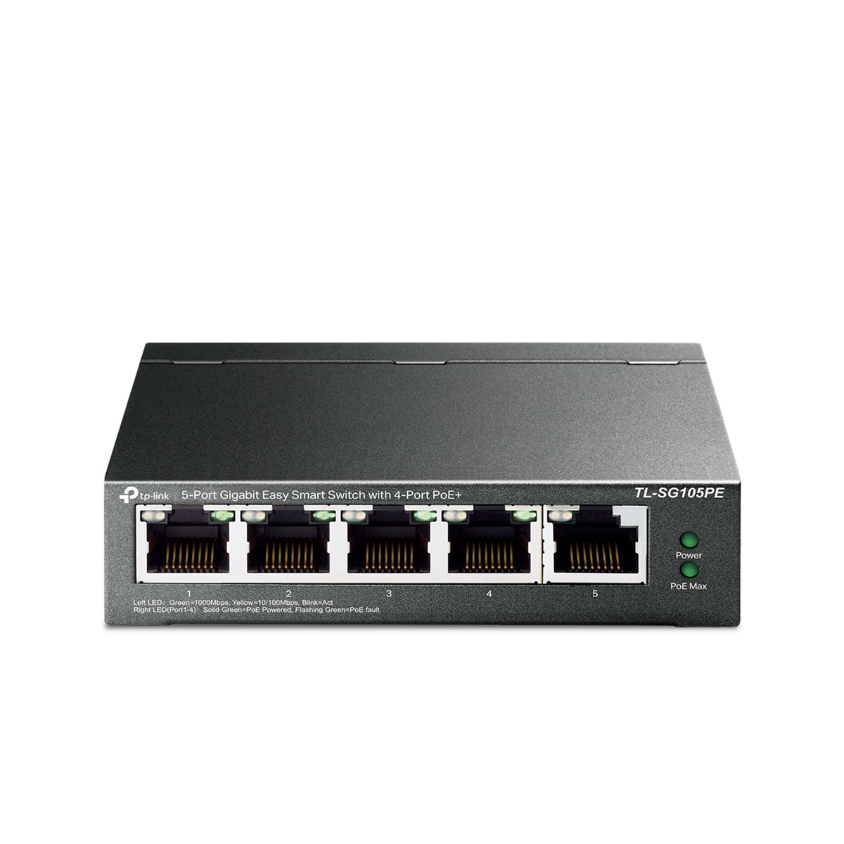 قیمت و خرید سوییچ شبکه 5 پورت با 4 پورت +PoE تی پی لینک مدل TL-SG105PE | نت ران